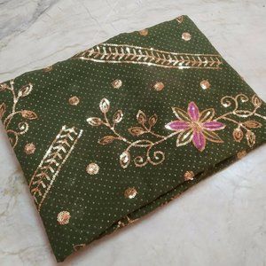 Rich Fabulous Green Dupatta Shawl Scarf Coverup